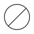 Sign forbidden icon. Stop symbol. Prohibit enter's vector