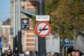 Sign Forbidden To Drink Alcohol At Amsterdam The Netherlands 31-10-2018