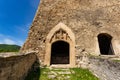 Sign on fortress door. Sign of last Bosnian kingdom. City Jajce in Bosnia and Herzegovina Royalty Free Stock Photo