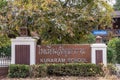 Sign in front of Khunaram school on Ko Samui Island, Thailand