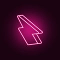 sign in the game elixir icon. Elements of Game in neon style icons. Simple icon for websites, web design, mobile app, info