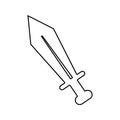 sign in the game weapon icon. Element of Game for mobile concept and web apps icon. Thin line icon for website design and Royalty Free Stock Photo