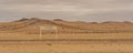 The sign Garub Railway Station at the Namib desert beside Kolmanskop Royalty Free Stock Photo