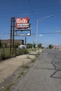 Sign, Gary, Indiana, Abandoned Building, Ruins