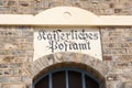 Sign German post office heritage colonial, Namibia Royalty Free Stock Photo