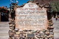 sign of the ghost mining town of Calico, in the desert of the far west