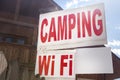 Sign on the guest house camping and wifi. Place the tent and camp for the night