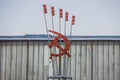 Sign, the hammer and Sickle, USSR, farm, abandoned