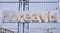 Sign HB Reavis. Company signboard HB Reavis.