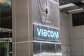 Sign for the headquarters of the mass media conglomerate Viacom located in Manhattan, New York on Broadway