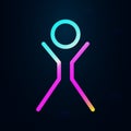 Sign of healthy person nolan icon. Simple thin line, outline vector of health icons for ui and ux, website or mobile application