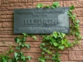 Sign of the Illfurth German War Cemetery Royalty Free Stock Photo