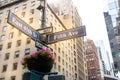 Fifth avenue sign in New York Royalty Free Stock Photo