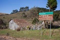 Sign indicating to the Sierra of the Rio do Rastro Royalty Free Stock Photo