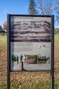 Sign and information about the Battle of Fredericksburg - US Civil War