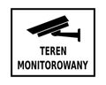 monitored area sign Royalty Free Stock Photo