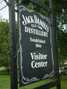 Sign at the Jack Daniels distillery Royalty Free Stock Photo