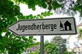 Sign of Jugendherberge(German Youth Hostel)
