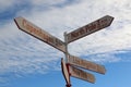 Sign at Kangerlussuaq, Greenland Royalty Free Stock Photo