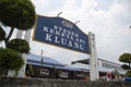 Sign of Kluang railway station in the town of Kluang, Johor
