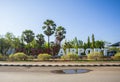 Sign of Kupang Airport, El Tari, with Sasando, a traditional music instrument as icon.