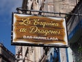 Sign For La Esquina De Dragones Bar Havana Royalty Free Stock Photo