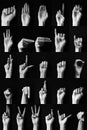 Sign language: American alphabet