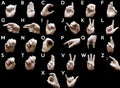 Sign Language American alphabet Royalty Free Stock Photo
