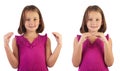 Sign language more Royalty Free Stock Photo