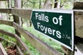 Sign leading the way to Falls of Foyers.