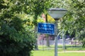 Sign on lighting post that using alcohol or soft drugs are not allowed by local law of municipality of Zuidplas in the Netherlands Royalty Free Stock Photo