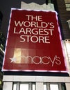 Sign Macy's Department Store Royalty Free Stock Photo