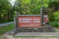 Sign of Mammoth Cave National Park, USA Royalty Free Stock Photo