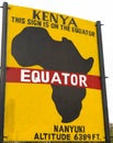 Equator sign board, Nanyuki, Kenya Royalty Free Stock Photo