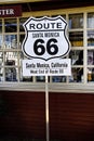 Sign marking the western end of the historic Route 66