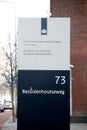 Sign of the Ministry of Economy and climate, Ministry of agriculture nature and food safety in Den Haag