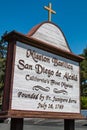 Sign for Mission Basilica San Diego de Alcala