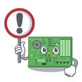 With sign motherboard isolated with in the characater