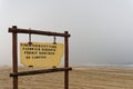 Sign for Namib Naukluff park on a 4WD desert safari on the Skeleton Coast of Namibia, south west Africa Royalty Free Stock Photo