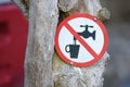 Sign `No drinking water` in Salzburg Zoo, Austria, Europe