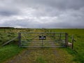 Sign no entry at the rural side of Scotland Royalty Free Stock Photo