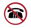 Sign - no phones