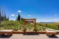 Sign of the  North View Lookout of Cedar Breaks National Monument Royalty Free Stock Photo