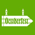 Sign octoberfest icon green