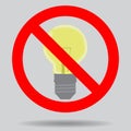 Sign off the light to save electricity