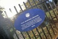 Sign of Old Burying Ground, Cambridge, Massachusetts