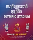 Sign Olympic Stadium SEA Games 2023 Cambodia