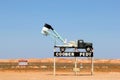 Sign of opal mining town Coober Pedy, South Australia