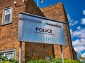 A sign outside the police station in Birkenhead - part of Merseyside Police