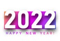 2022 sign over purple gradient background